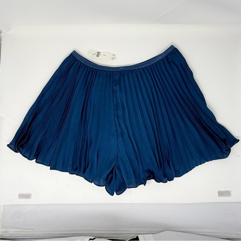 Anthropologie Pleated Skort XS Deep Sea Blue NWT - Picture 8 of 12